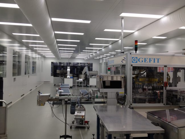 Eerste cleanroom Scholle IPN, demontabel systeem