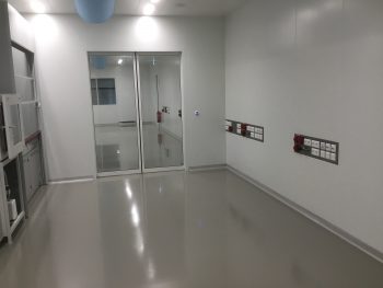 cleanroom dubbele schuifdeur