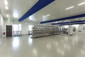 cleanroom plafond metaal met watermist sprinkler klasse ISO7