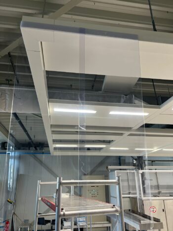 plafond in aanbouw softwall