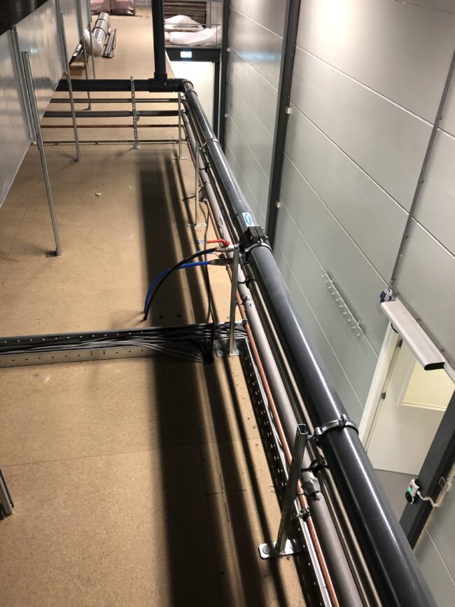 supply ring main above cleanroom 2